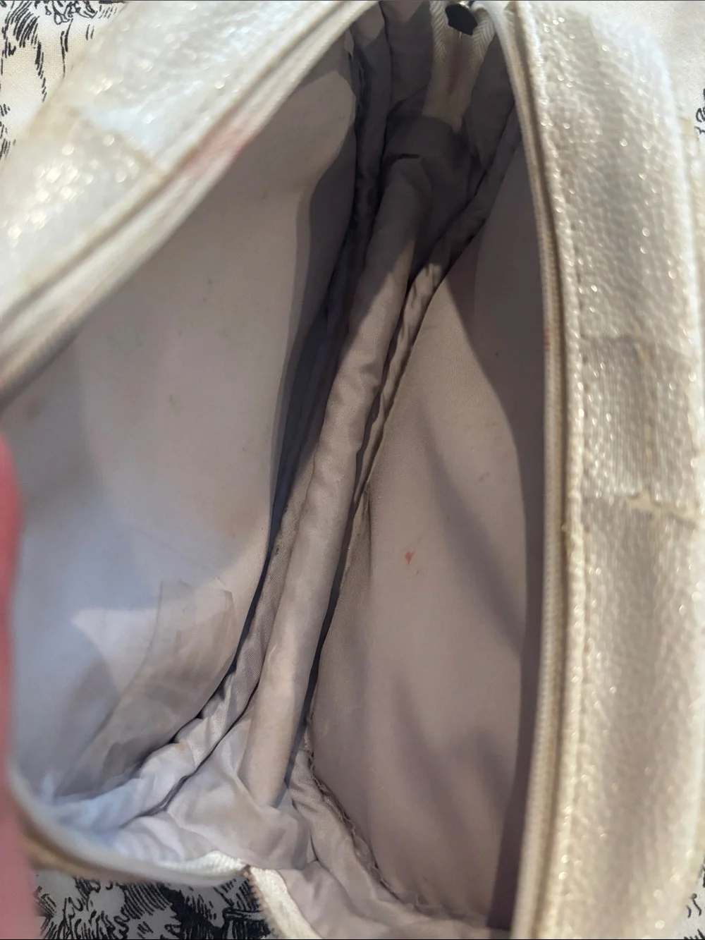 Dior Taupe Pebbled Leather Cosmetic Case